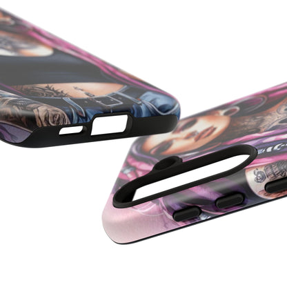 Tattooed Rebel – Gothic Cat Spirit Mobile Cover