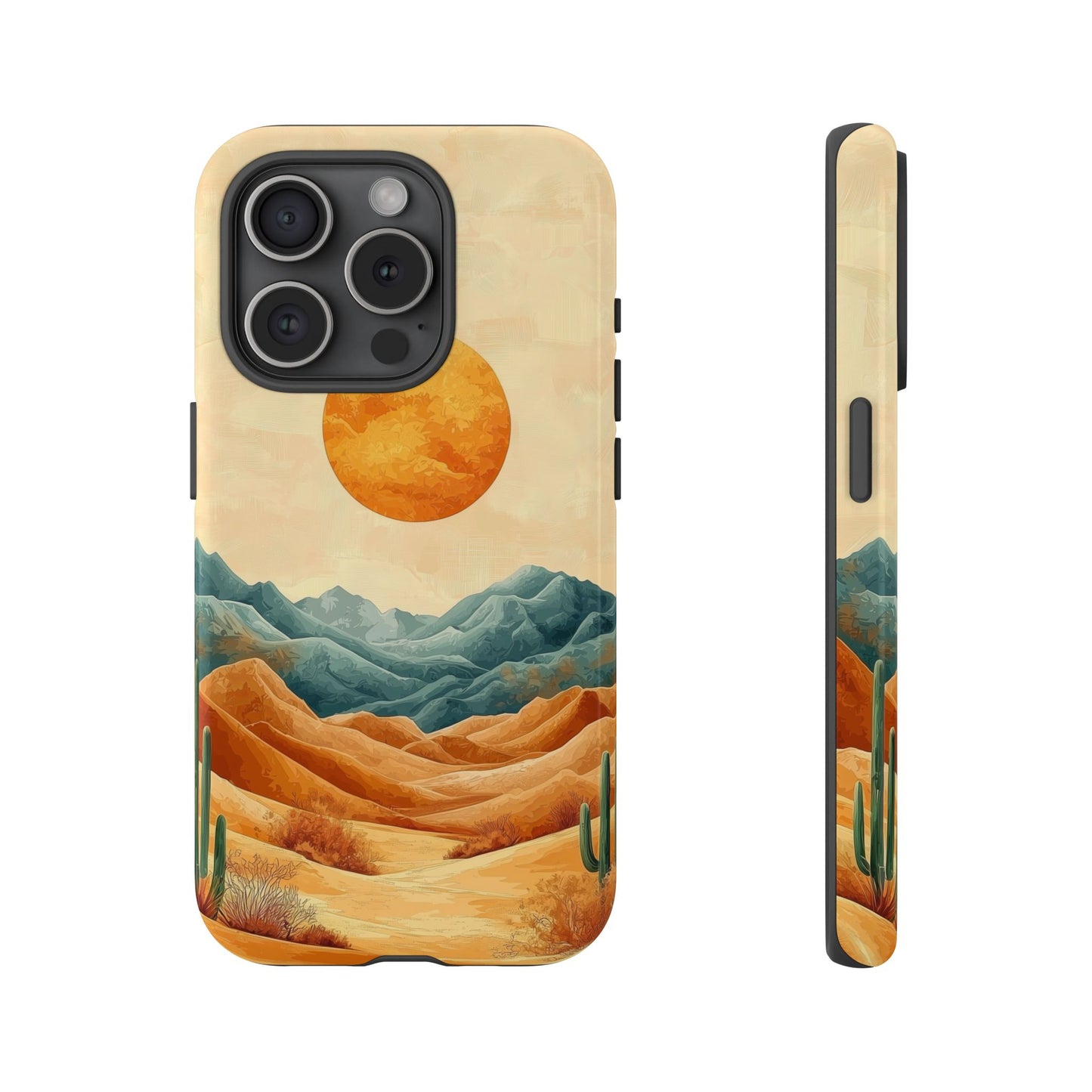 Golden Solstice Desert Boho Phone Case for iPhone, Pixel & Samsung