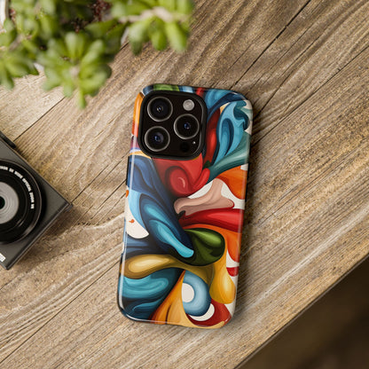Chromatic Swirl – Abstract Expression Phone Case for iPhone, Samsung & Pixel