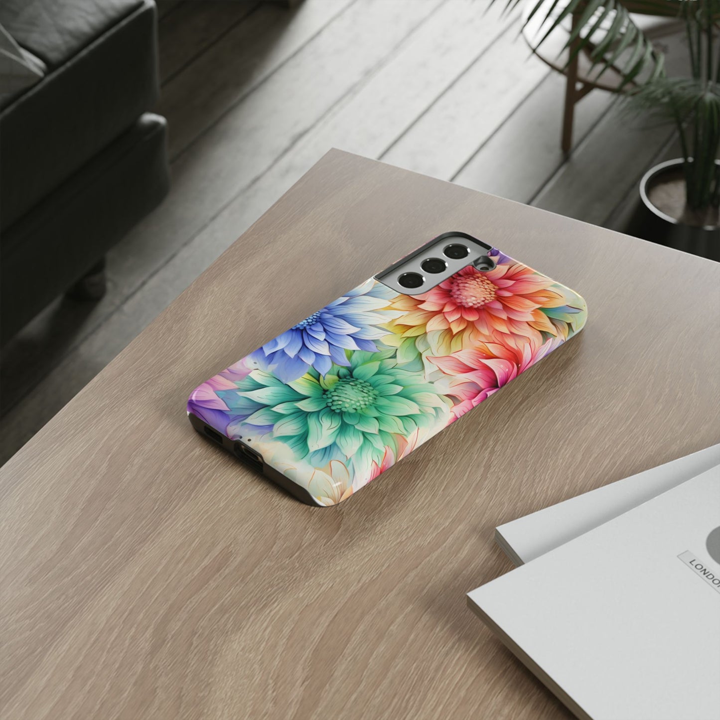 Rainbow Bloom Mandala Floral Mobile Case
