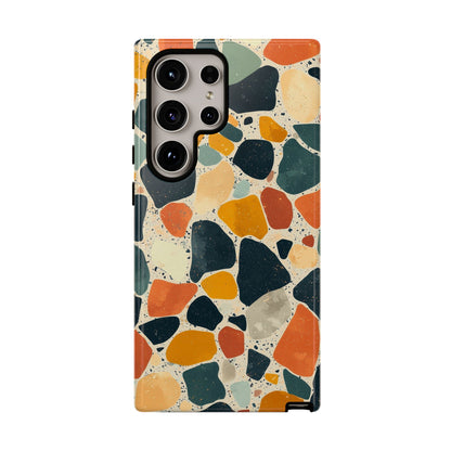 Terracotta & Teal Terrazzo Phone Case for iPhone, google Pixel & Samsung