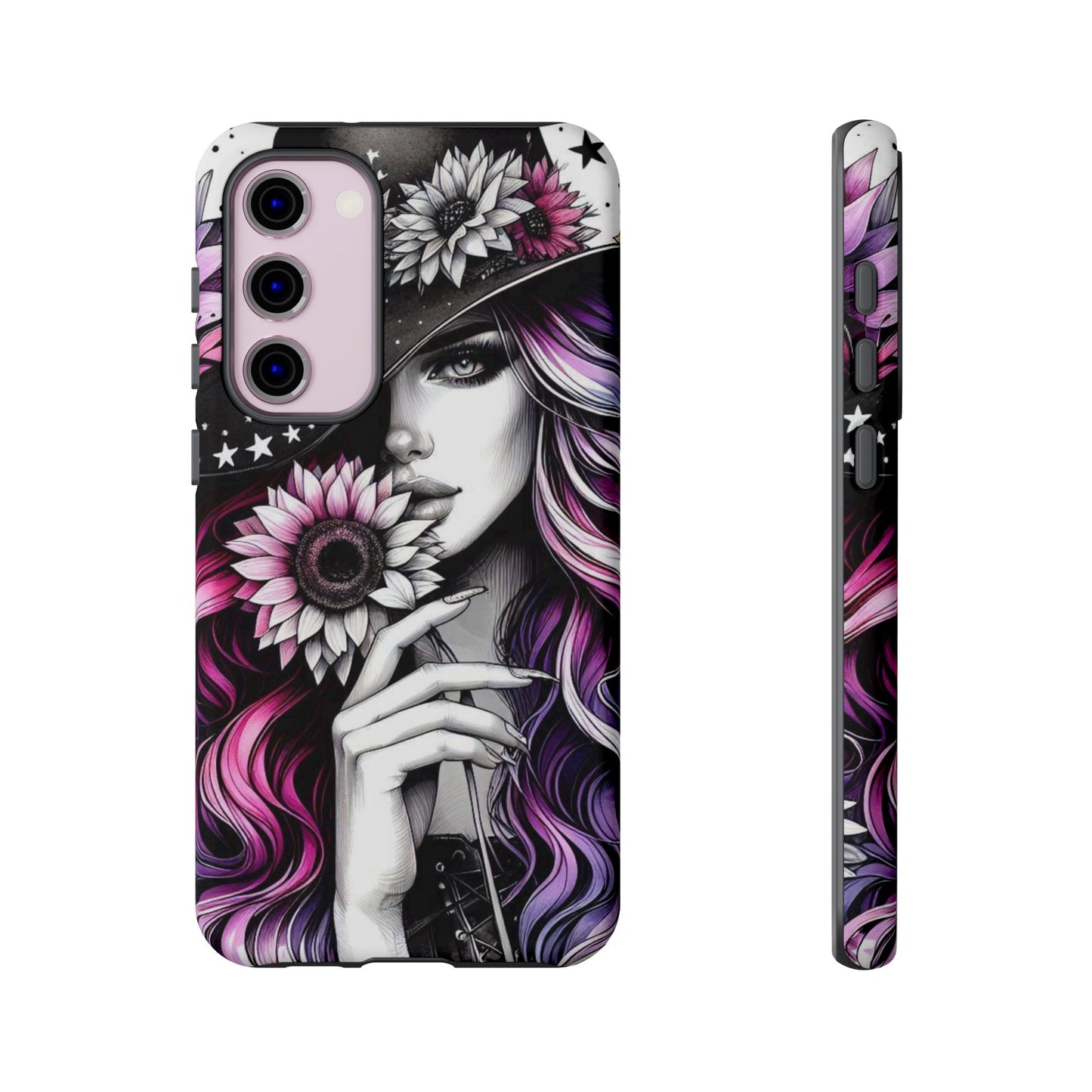 Mystic Bloom – Enchanted Witch & Floral Elegance Mobile Cover