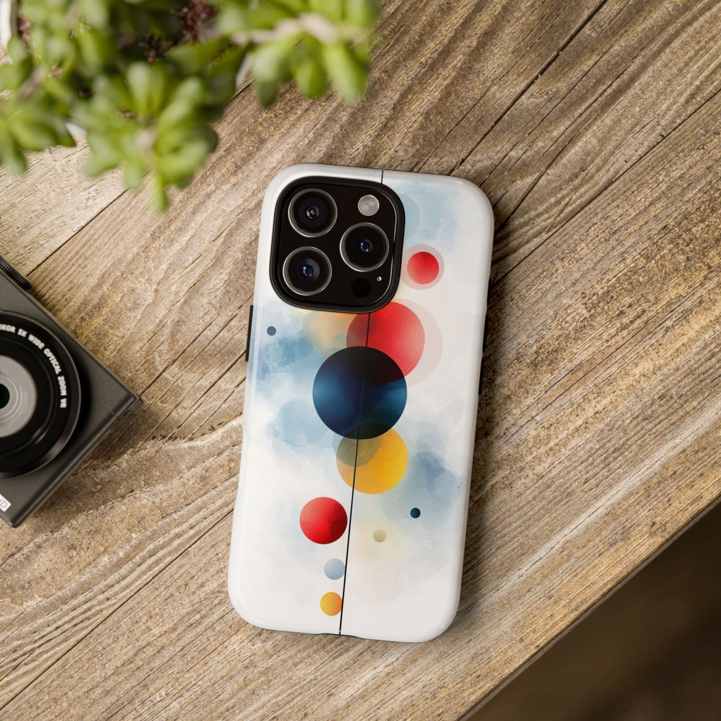 Celestial Balance – Watercolor Abstract Phone Case for iPhone, Samsung & Pixel