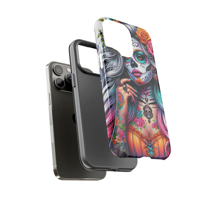 Sugar Skull Goddess – Día de los Muertos Floral Queen Mobile Cover
