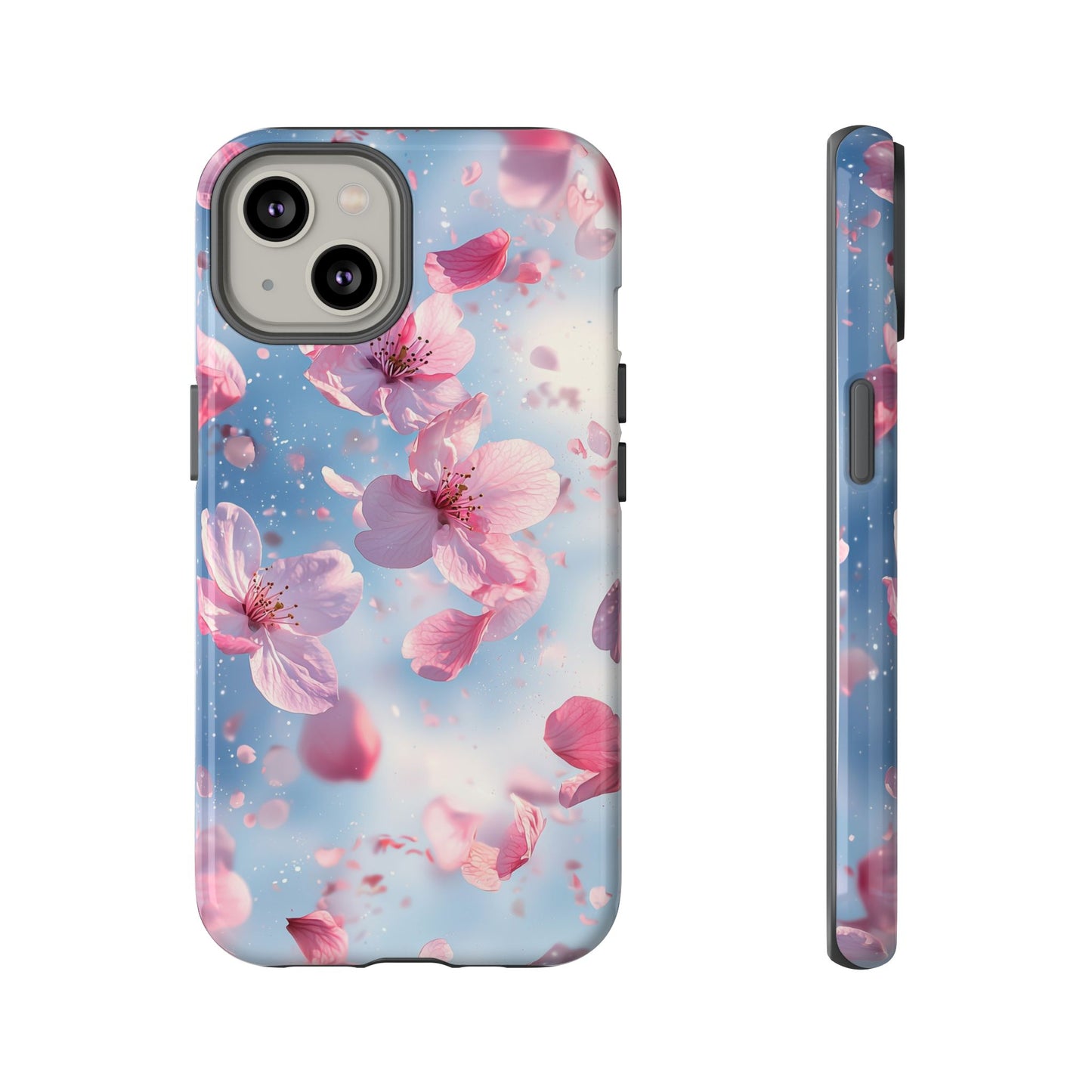 Cherry Blossom Drift Watercolor Phone Case for iPhone, google Pixel & Samsung