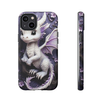 Charming Young Dragon on a Branch Phone Case Design