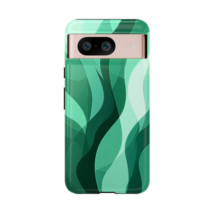 Verdant Flow – Abstract Nature-Inspired Phone Case for iPhone, Samsung & Pixel