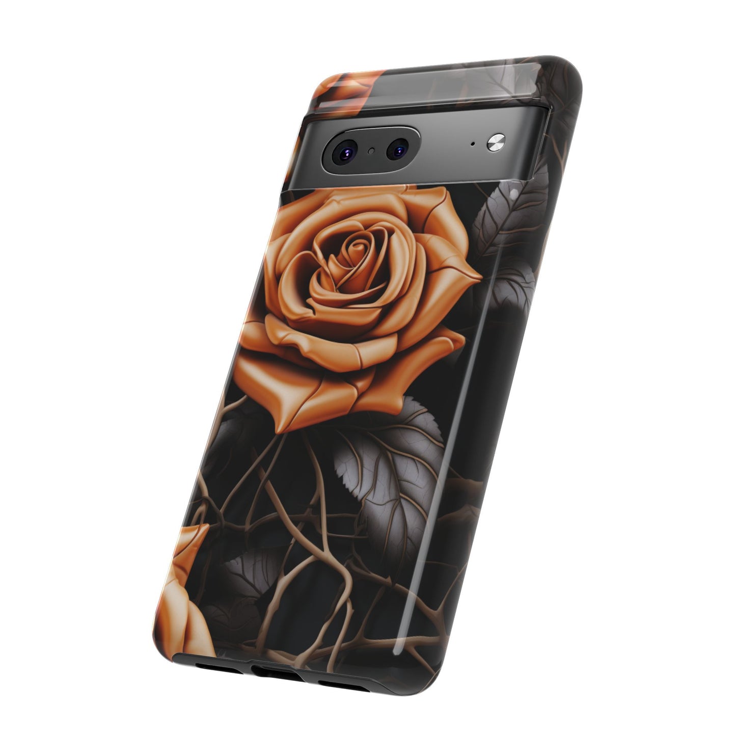 Midnight Gold Rose Mobile Case