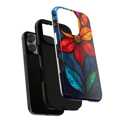 Radiant Blossom: Red and Orange Floral Elegance