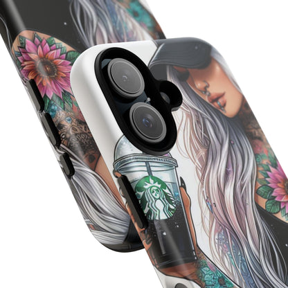 Tattooed Coffee Queen – Edgy Urban Aesthetic Mobile Cover
