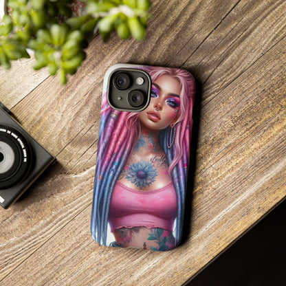 Boho Dream – Vibrant Dreadlocks & Floral Ink Mobile Cover