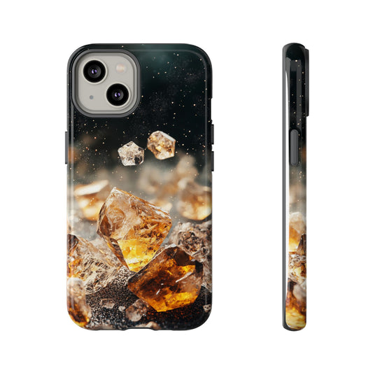 Golden Ember Crystal Phone Case for iPhone, Samsung & Google Pixel