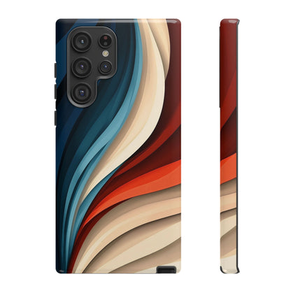 Velvet Waves – Abstract Flow Phone Case for iPhone, Samsung & Pixel