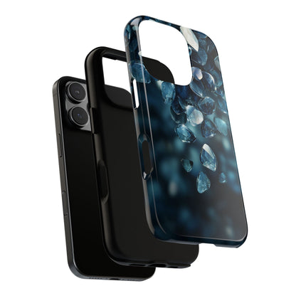 Blue Crystal Aesthetic Phone Case for iPhone, Google Pixel, Samsung