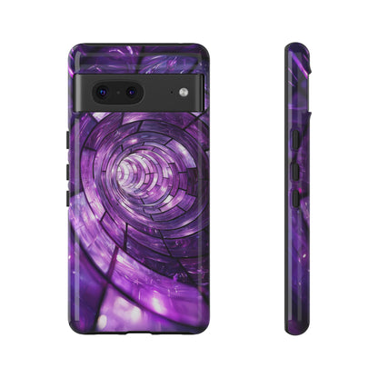 Hypnotic Spiral Optical Illusion Phone Case for iPhone, Samsung & Pixel