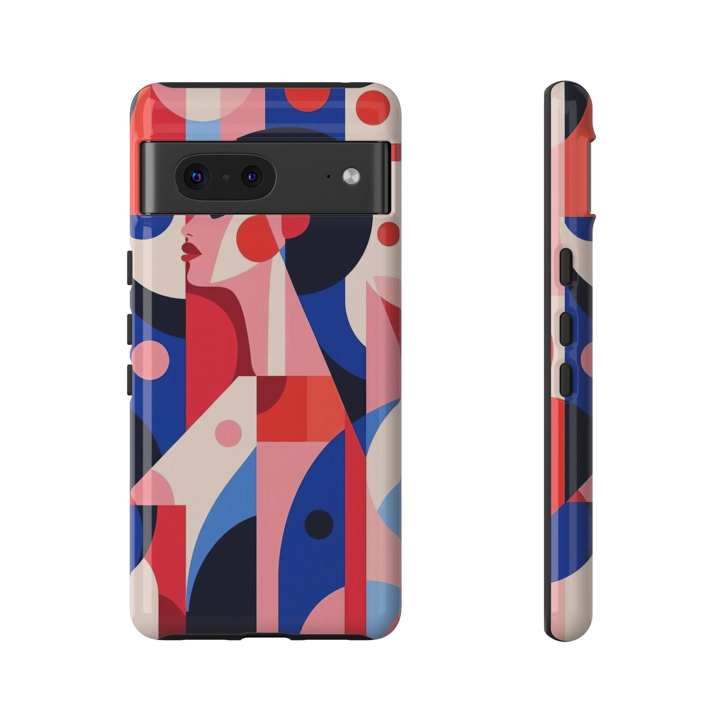 Modern Muse – Bold Abstract Portrait Phone Case for iPhone, Samsung & Pixel