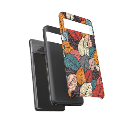 Colorful Abstract Leaves Pattern Design