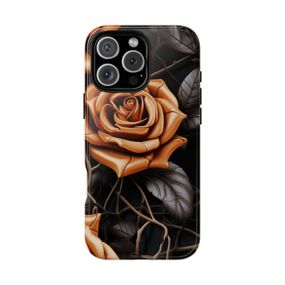 Midnight Gold Rose Mobile Case