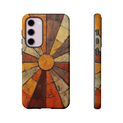 Terracotta Sunburst Boho Phone Case for iPhone, Pixel & Samsung