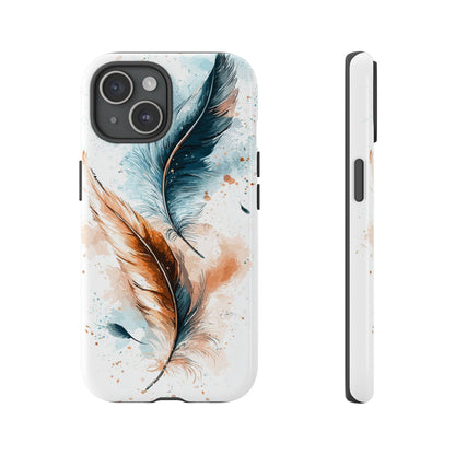 Feather Glow Watercolor Phone Case for iPhone, google Pixel & Samsung