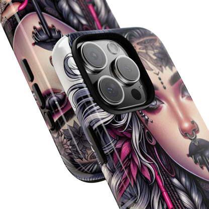 Icy Rebel – Silver Dreads & Edgy Street Chic Mobile Cover