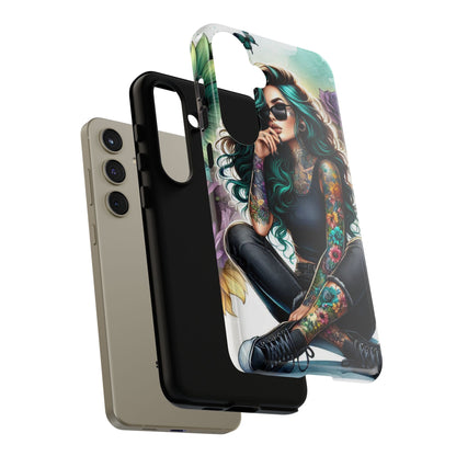 Urban Wildflower – Edgy Tattooed Beauty Mobile Cover