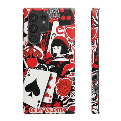 Bold Red & Black Ace Card Phone Case