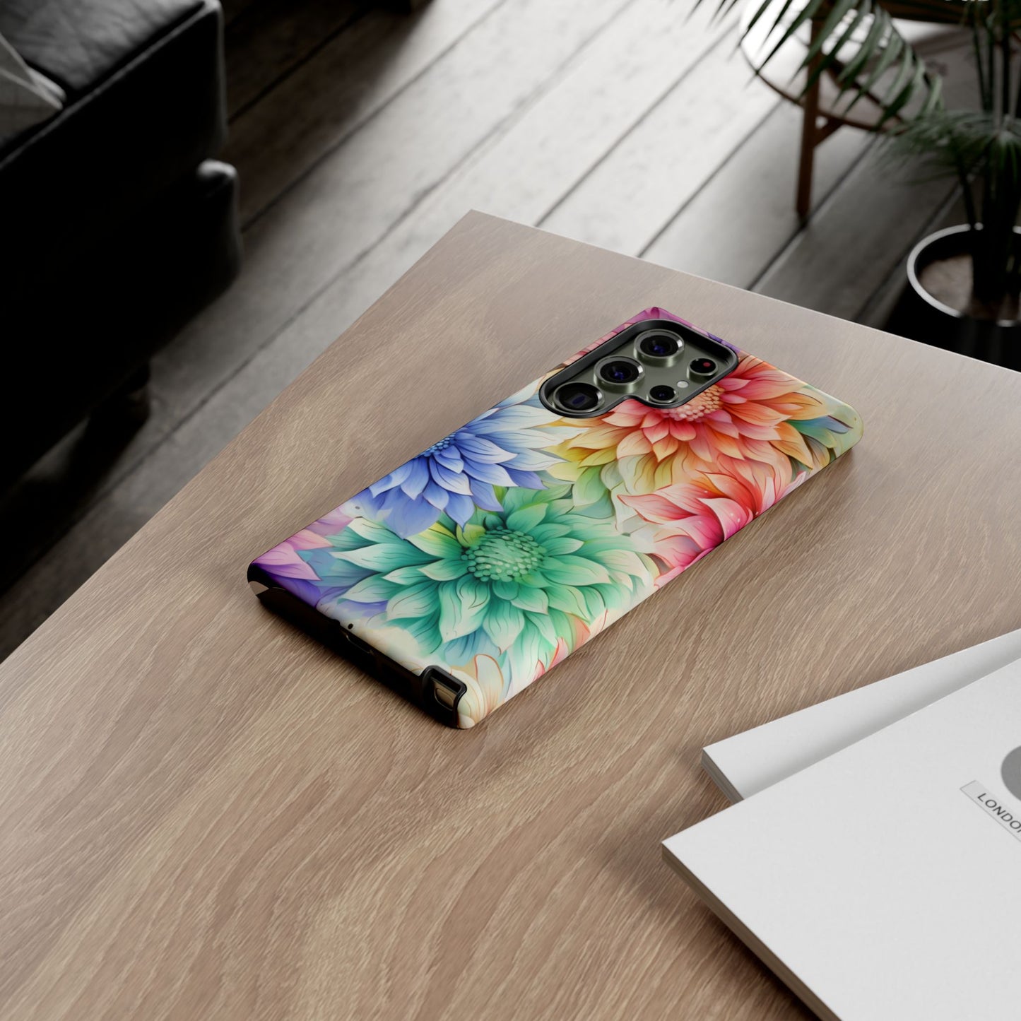 Rainbow Bloom Mandala Floral Mobile Case