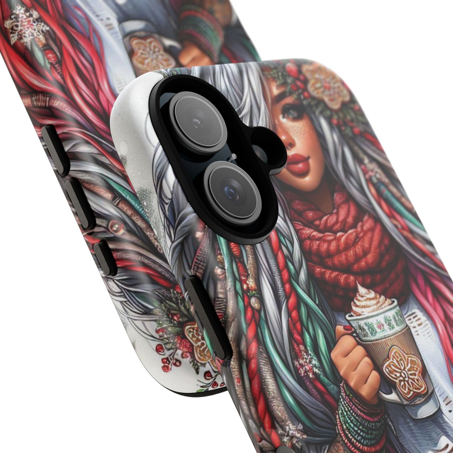 Boho Winter Queen – Cozy Dreads & Holiday Vibes Mobile Cover
