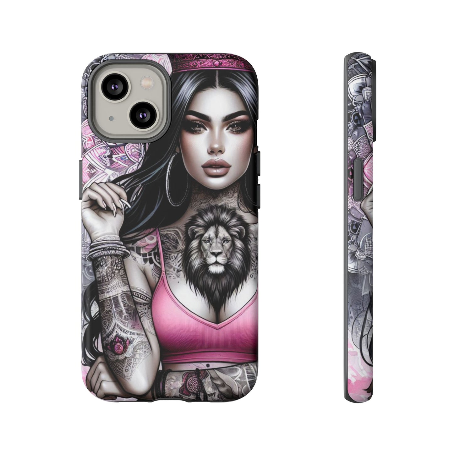 Queen of the Jungle – Regal Tattooed Goddess Mobile Cover