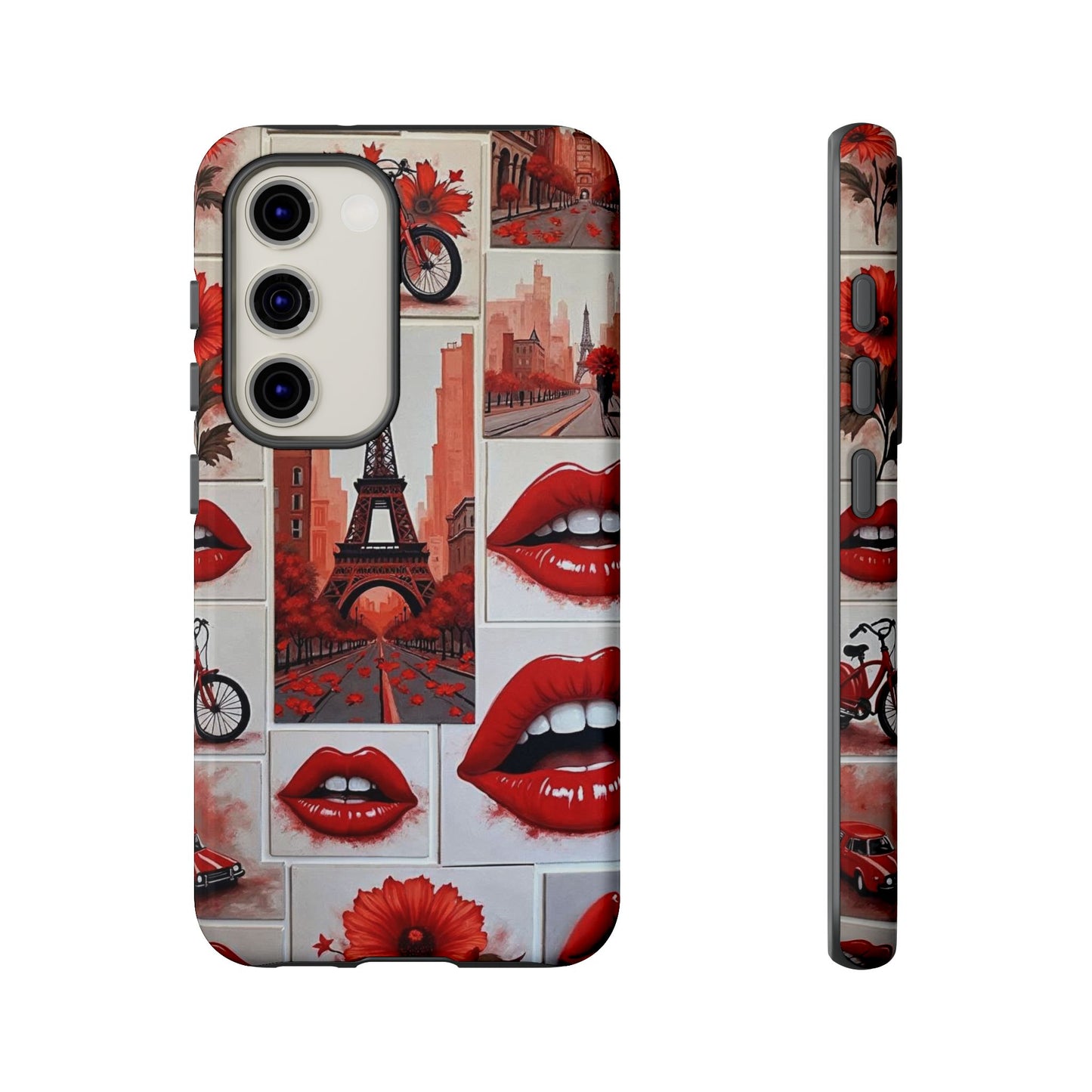 Red Lips & Eiffel Tower Phone Case