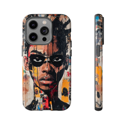Abstract Graffiti Phone Case – Basquiat Art Inspired - iPhone, Samsung & Google Pixel Cover - Artistic Painting Case,  Art Lover Gift