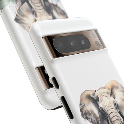 Safari Watercolor Elephant Mobile Cover – Artistic Wildlife Design