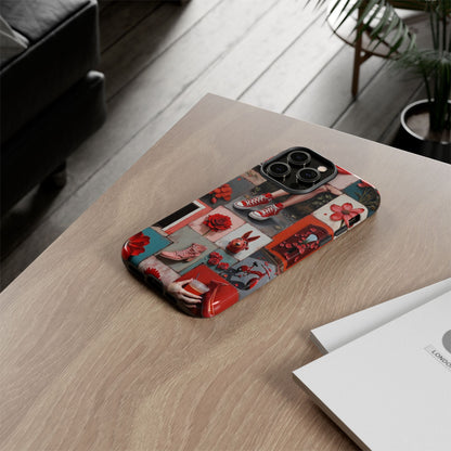 Red Sneakers & Roses Collage Phone Case