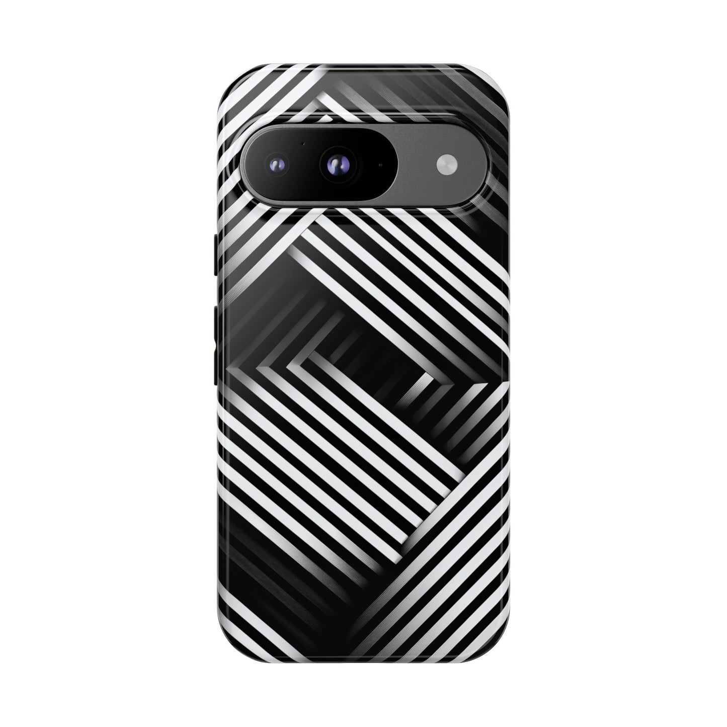 Monochrome Matrix Phone Case for iPhone, Pixel & Samsung