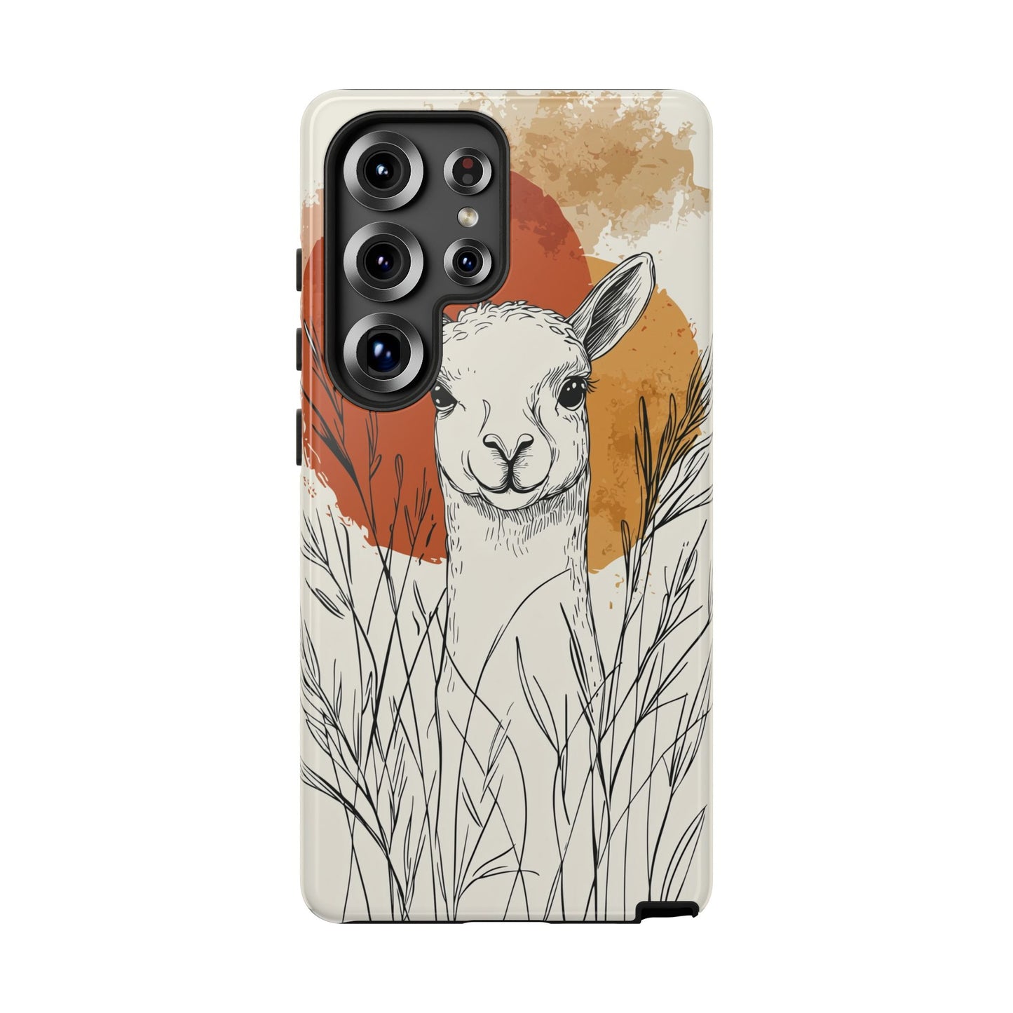 Hello Sunshine: The Llama in the Tall Grass Phone Case for iPhone, Samsung & Pixel