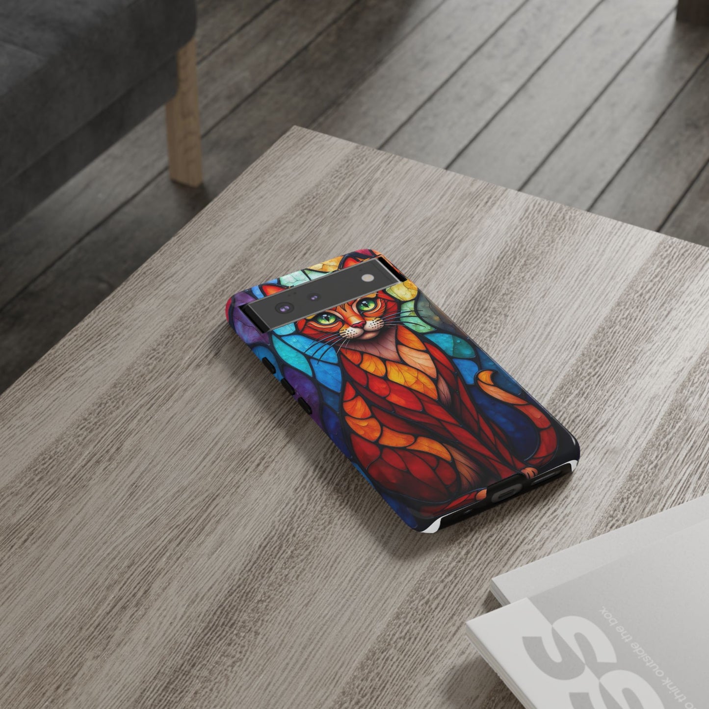Geometric Cat: Colorful Abstract Portrait