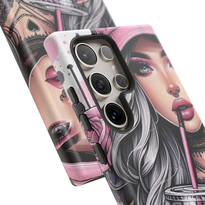 Pink Aesthetic Rebel – Iced Coffee & Inked Beauty Mobile Cover
