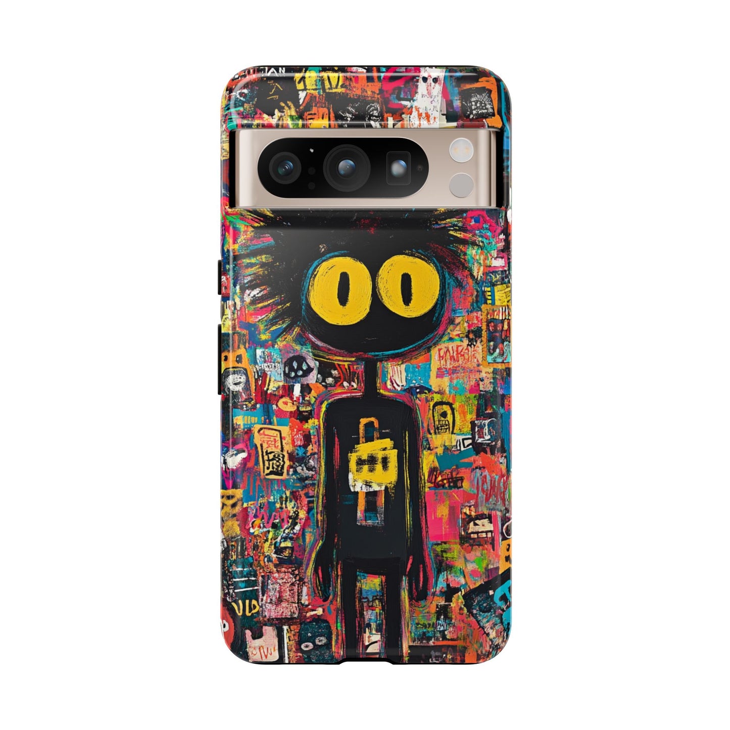 Urban Art iPhone Case – Basquiat Graffiti Style Cover - iPhone, Samsung & Google Pixel Cover - Artistic Painting Case,  Art Lover Gift