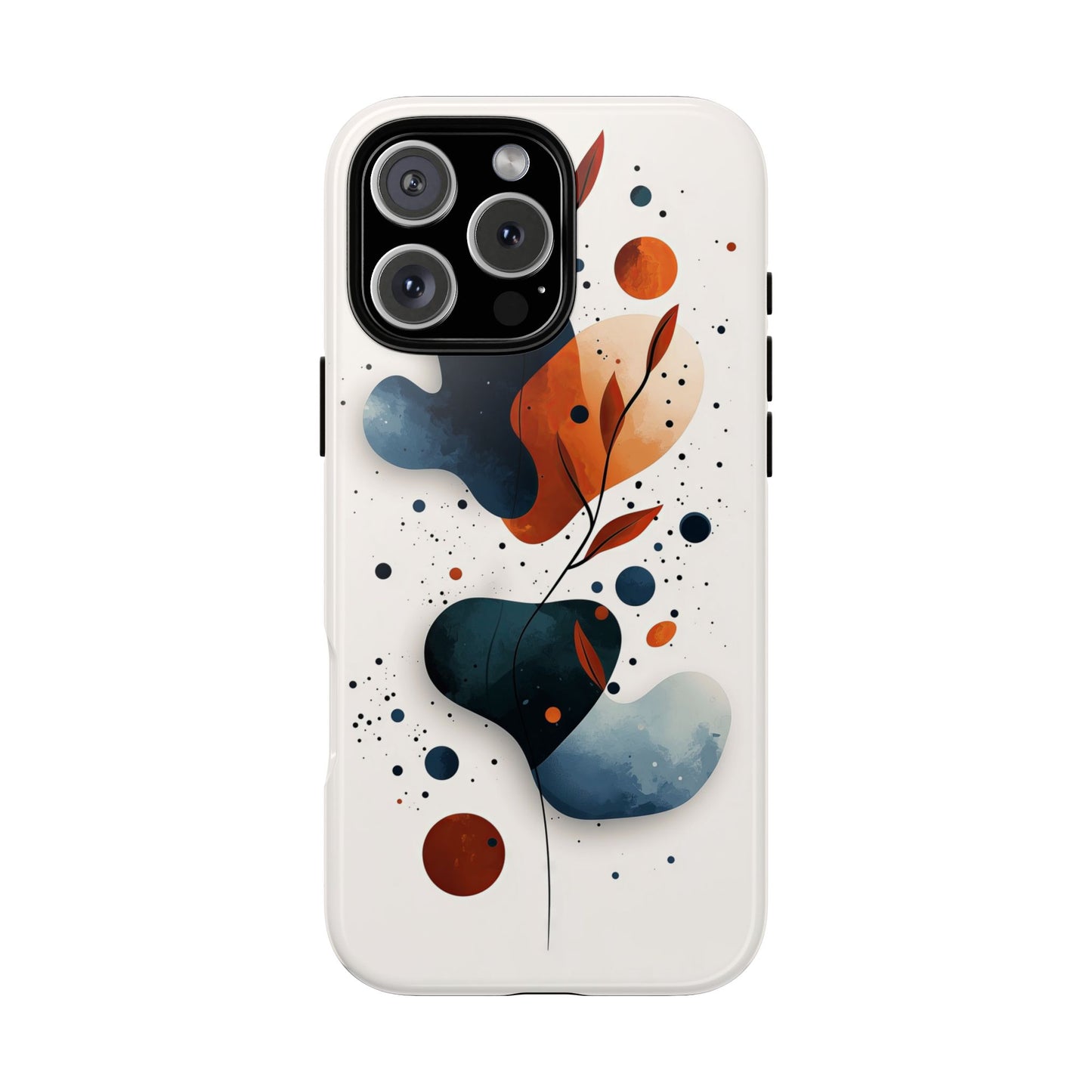 Celestial Bloom – Minimal Abstract Phone Case for iPhone, Samsung & Pixel