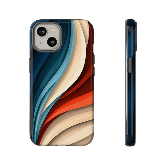 Velvet Waves – Abstract Flow Phone Case for iPhone, Samsung & Pixel
