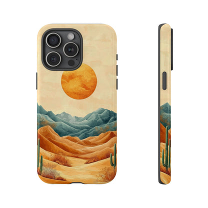 Golden Solstice Desert Boho Phone Case for iPhone, Pixel & Samsung