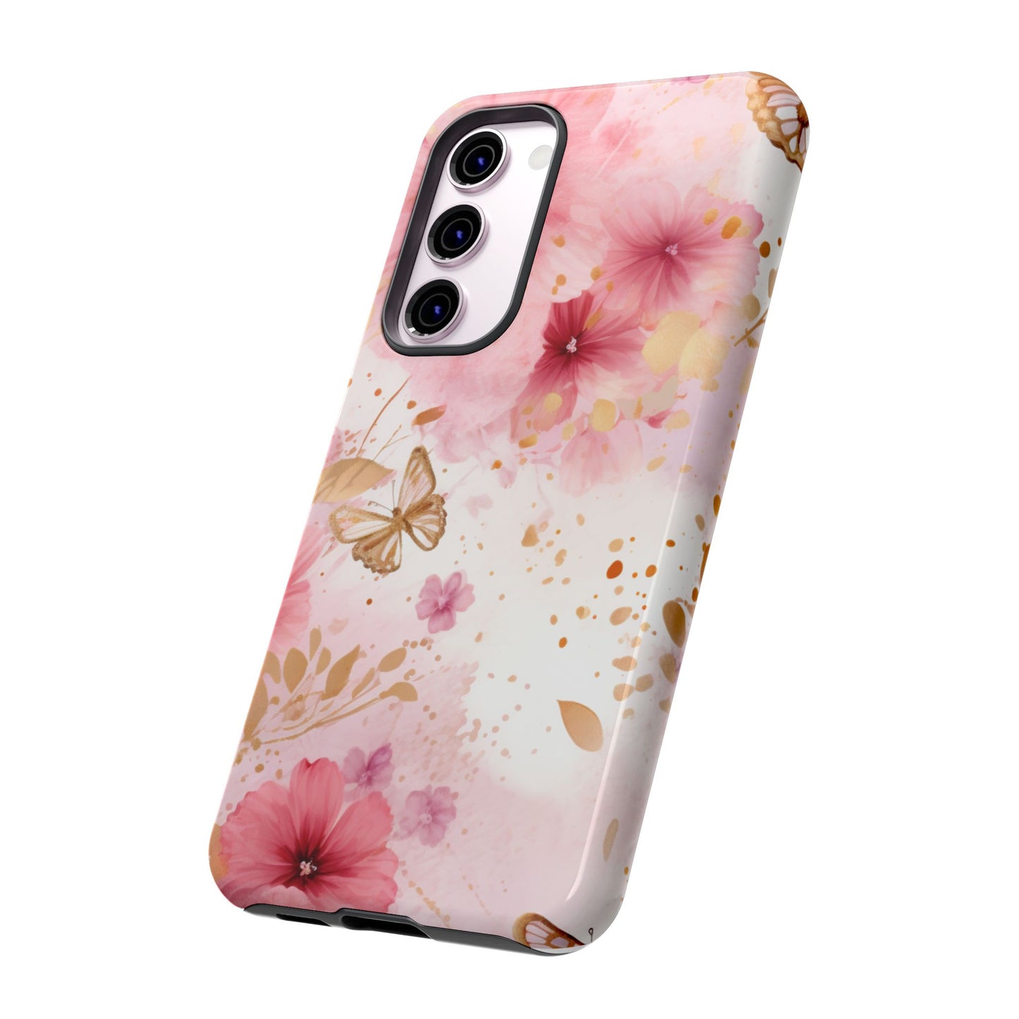 Blush Elegance Floral Mobile Case