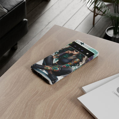 Urban Wildflower – Edgy Tattooed Beauty Mobile Cover