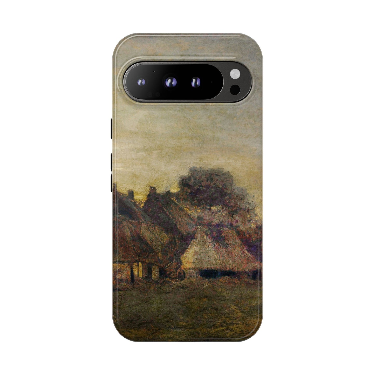 Van Gogh Village Painting Phone Case - iPhone, Samsung, Pixel - Artistic Starry Night Cover, Gift for Art Lovers