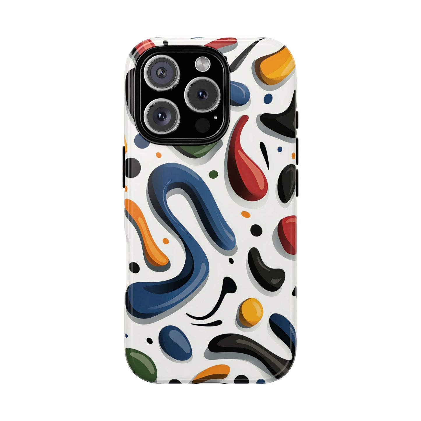 Color Cascade – Glossy Abstract Blob Case for iPhone, Pixel & Samsung