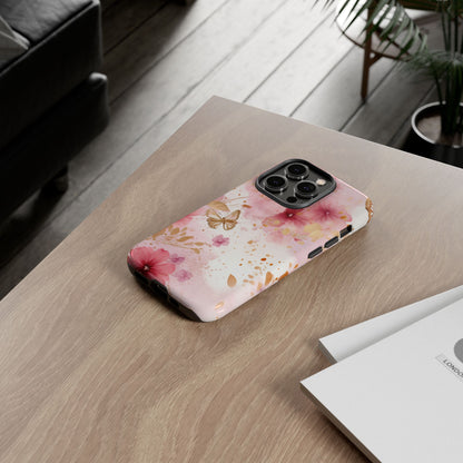 Blush Elegance Floral Mobile Case