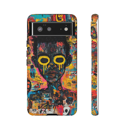 Basquiat Artwork Phone Case – Unique Graffiti Design– iPhone, Samsung & Google Pixel Cover - Artistic Painting Case, Art Lover Gift