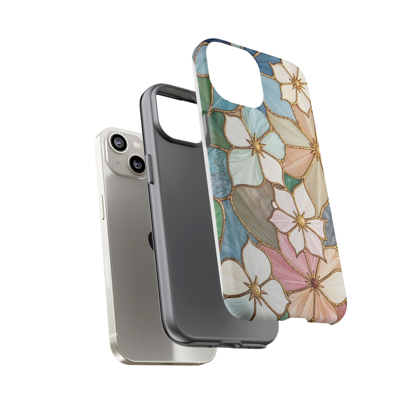 Floral Symphony: Stained Glass Elegance