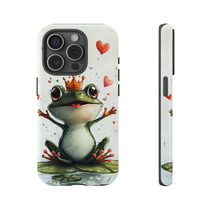 Happy Frog King Phone Case – Cute Anime Aesthetic for iPhone, Google Pixel & Samsung